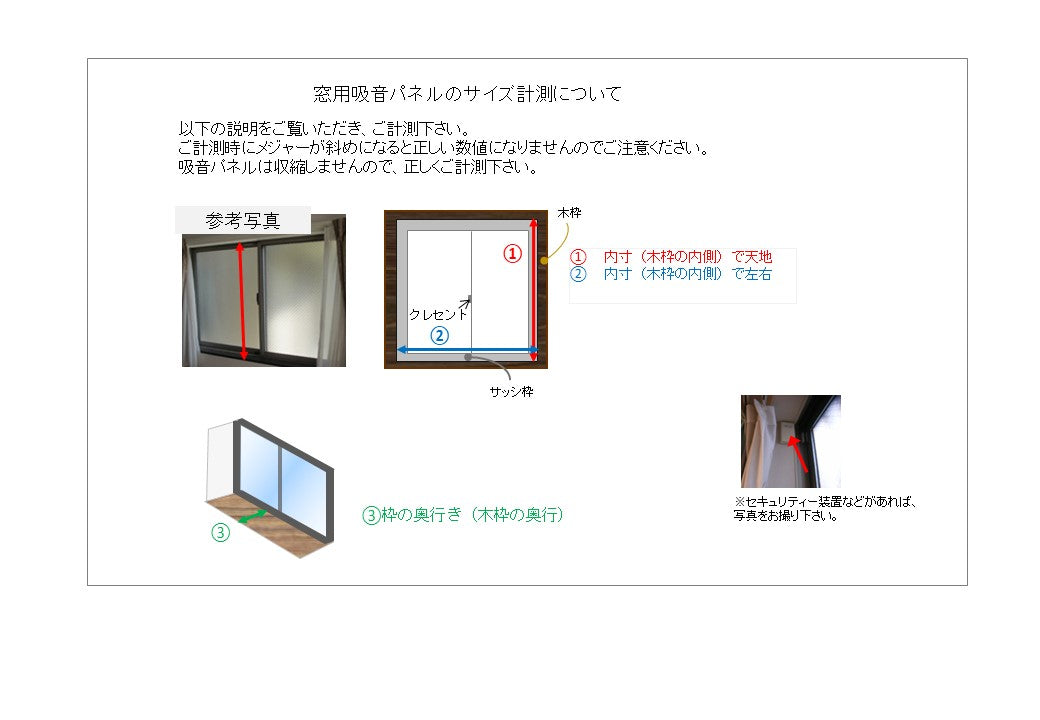 窓用 防音・吸音 キューオンパネル 窓にはめ込むタイプ 1㎡